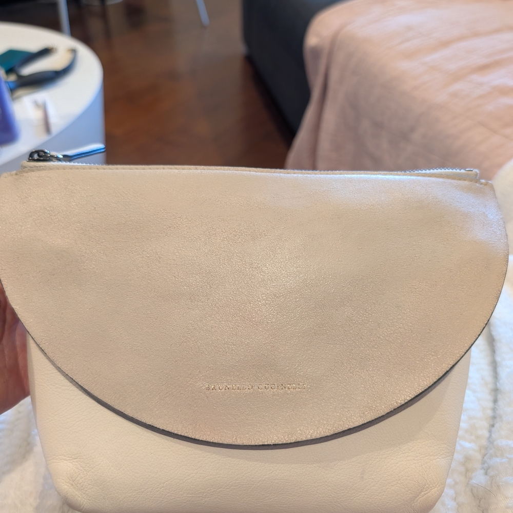Elegant Cream Crossbody Bag